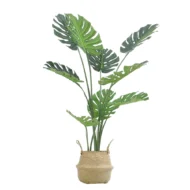 Monstera Artificial, Cesto, Planta Artificial