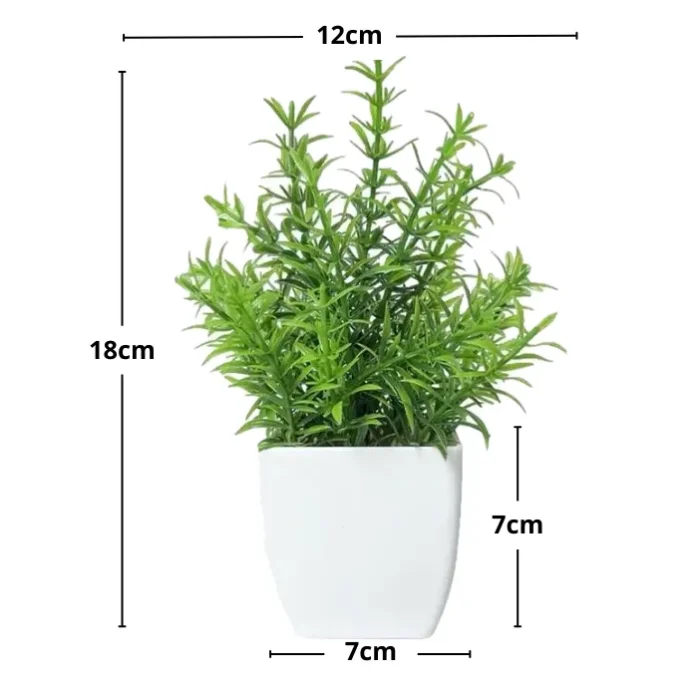 Planta Pequeña Artificial con maceta