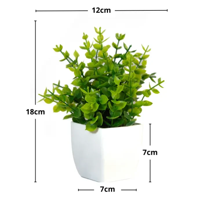 Planta Pequeña Artificial con maceta