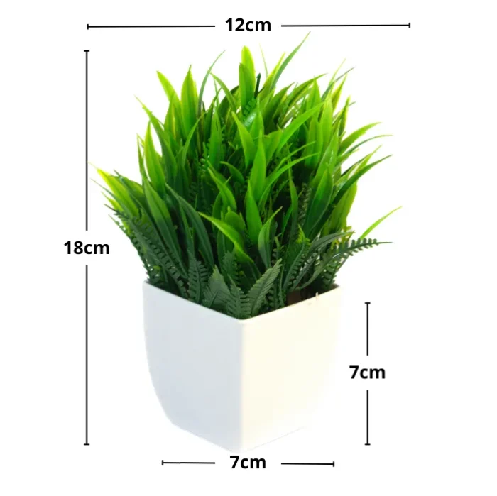 Planta Pequeña Artificial con maceta