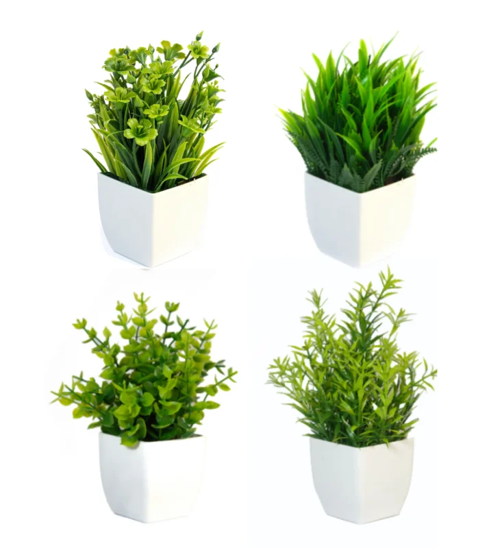 Pack plantas artificiales con maceta