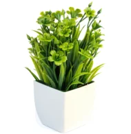 Planta Pequeña Artificial con maceta