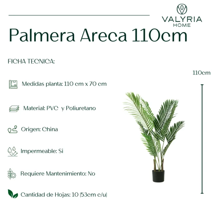 Palmera Artificial, Planta Artificial, Palmera Areca