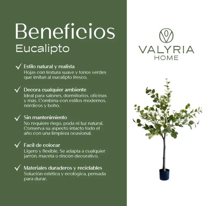 Eucalipto Artificial, Árbol Artificial, Planta Artificial