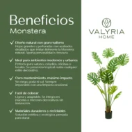 Monstera Artificial, Planta Artificial, Costilla de Adán Artificial