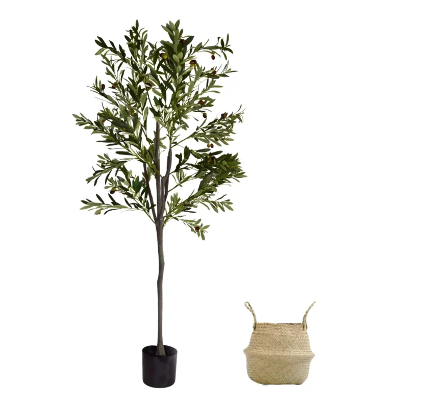 Olivo Artificial, Cesto Mimbre
