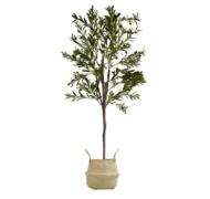 Olivo Artificial, Cesto mimbre, Arbol Artificial