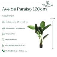 Ave del Paraíso Artificial, Planta Artificial, Strelitzia Artificial