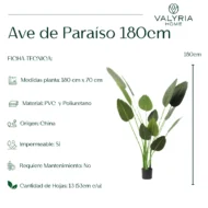Ave del Paraíso Artificial, Planta Artificial, Strelitzia Artificial