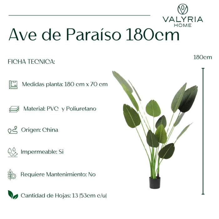 Ave del Paraíso Artificial, Planta Artificial, Strelitzia Artificial