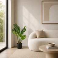 Monstera Artificial, Costilla de Adan Artificial, Planta Artificial