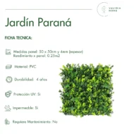 Jardín Vertical Artificial Paraná