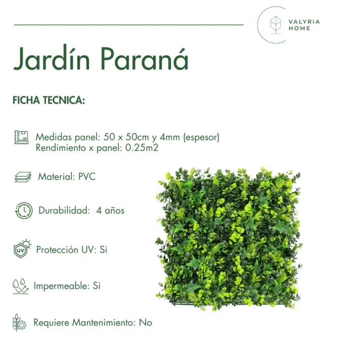 Jardín Vertical Artificial Paraná