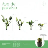 Planta Artificial Ave del Paraíso