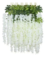 Glicina Artificial Blanca, Flor Artificial