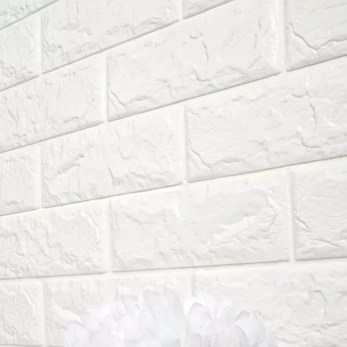 Placa Autoadhesiva Blanca, Panel 3D para Pared