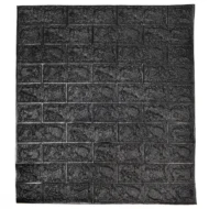 Placa Autoadhesiva Negra, Panel 3D para Pared
