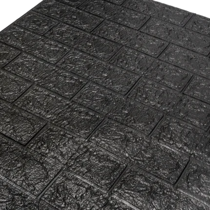 Placa Autoadhesiva Negra, Panel 3D para Pared