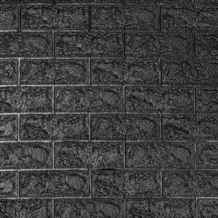 Placa Autoadhesiva Negra, Panel 3D para Pared