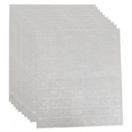 10 Paneles Autoadhesivos Grises 77x69 cm | Revestimiento Decorativo para Pared