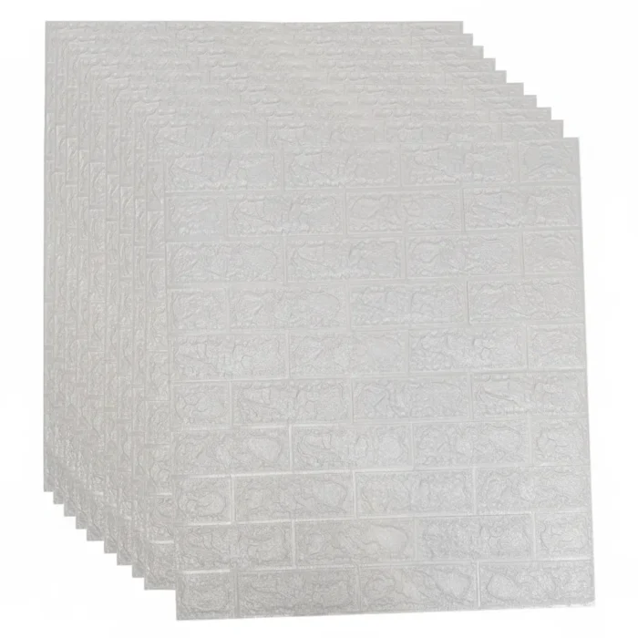 10 Paneles Autoadhesivos Grises 77x69 cm | Revestimiento Decorativo para Pared - Imagen 1