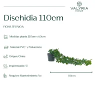 Planta Artificial Colgante con Maceta - Dischidia 110cm - Imagen 3