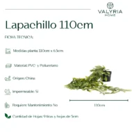 Planta Artificial Colgante con Maceta - Lapachillo 110cm - Imagen 8