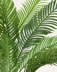 hojas palmera areca artificial realistas detalle