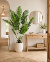 palmera areca artificial recibidor