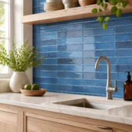 Azulejo Autoadhesivo 3D Azul
