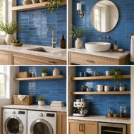 Azulejo Autoadhesivo 3D Azul