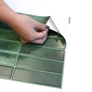 Azulejo Autoadhesivo 3D Verde