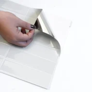 Azulejo Autoadhesivo 3D Blanco