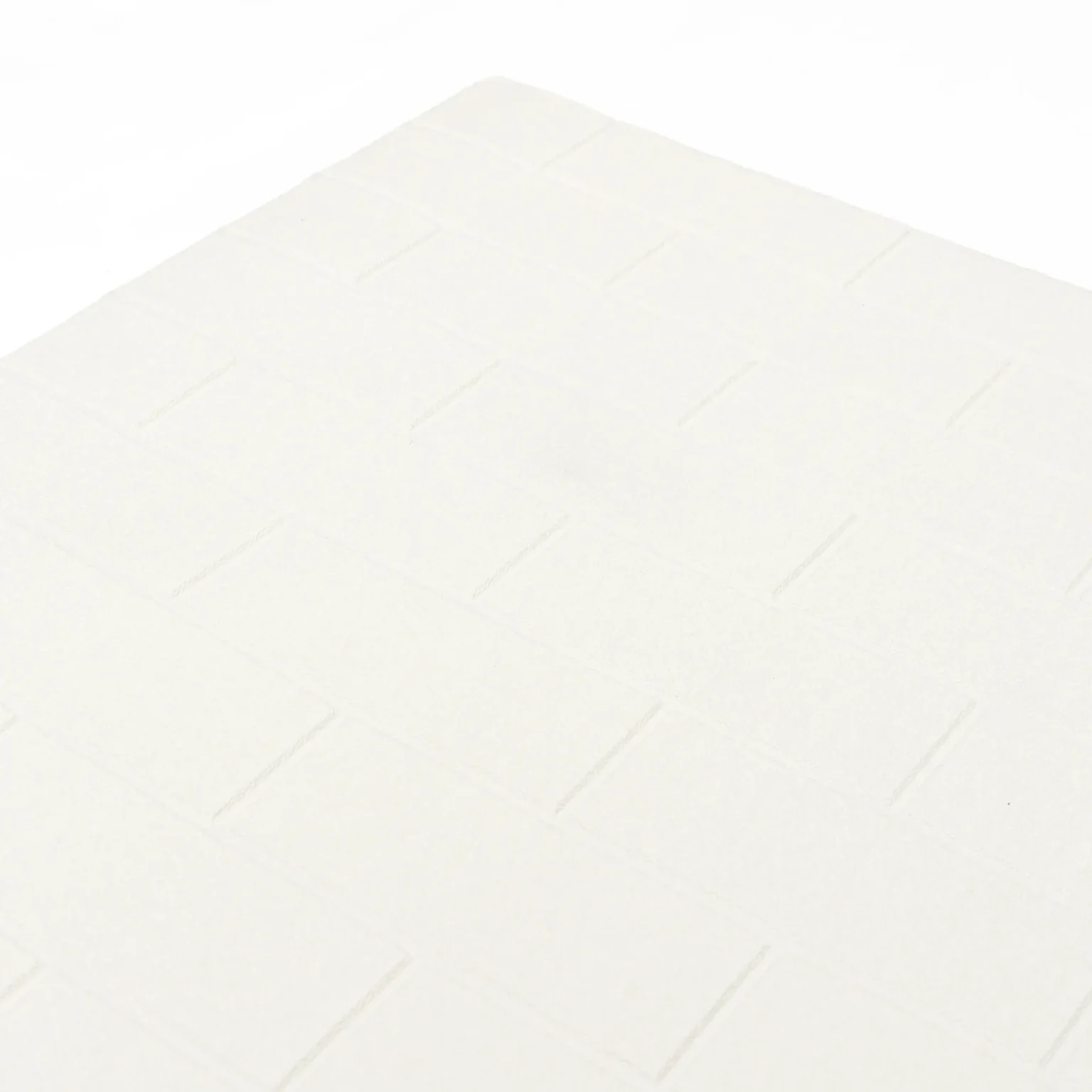 Placa Autoadhesiva Ladrillo Blanco Liso, Paneles Autoadhesivos para Pared