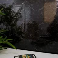 Placa Autoadhesiva Mármol Negro