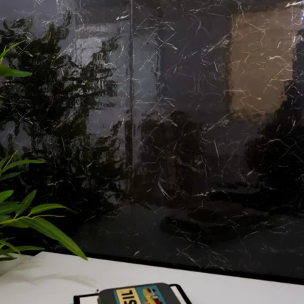 Placa Autoadhesiva Mármol Negro