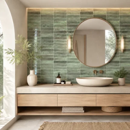 Azulejo Autoadhesivo 3D Verde