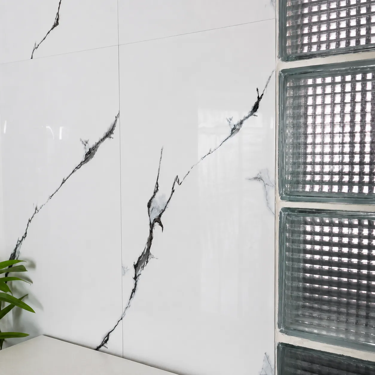 Panel Marmol Blanco Contexto Placa Autoadhesiva Mármol Blanca