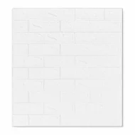 Placa Autoadhesiva Blanca, Panel 3D para Pared