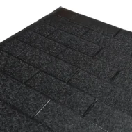 Placa Autoadhesiva Ladrillo Negro Liso, Paneles Autoadhesivos para Pared