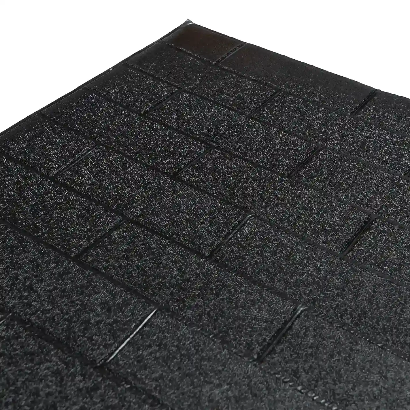 Placa Autoadhesiva Ladrillo Negro Liso, Paneles Autoadhesivos para Pared